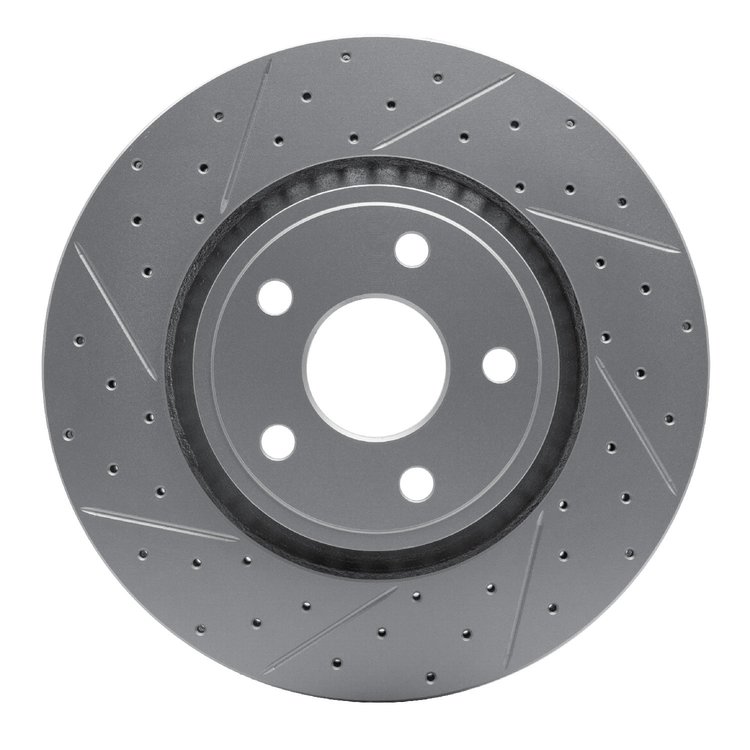 830-42007L Geoperformance Drilled/Slotted Brake Rotor, Fits Select Mopar, Position: Front Left