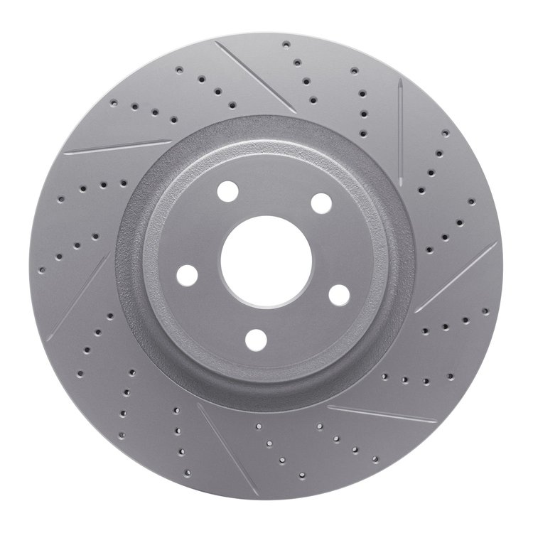 830-42009R Geoperformance Drilled/Slotted Brake Rotor, Fits Select Mopar, Position: Front Right