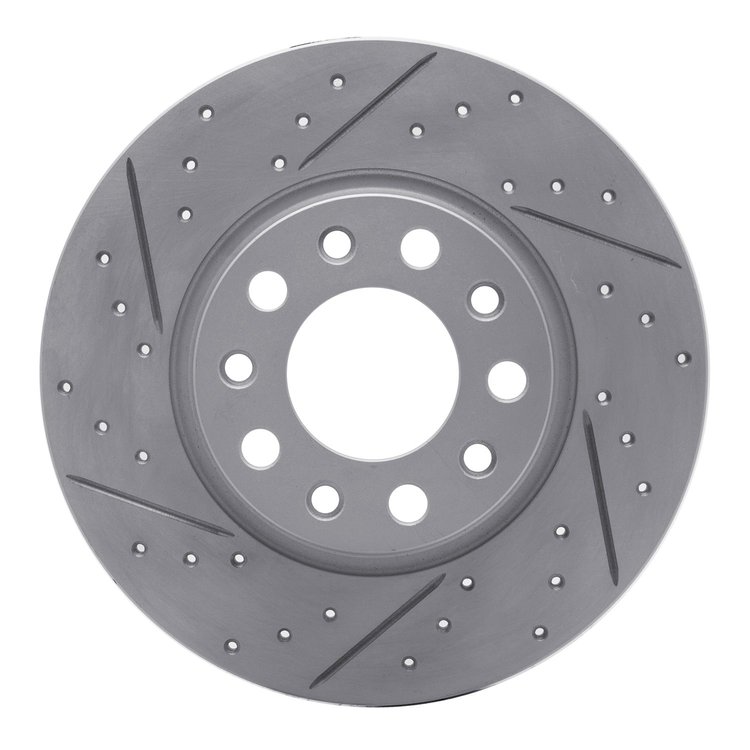 830-42012L Geoperformance Drilled/Slotted Brake Rotor, Fits Select Mopar, Position: Rear Left