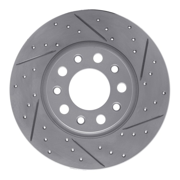 830-42012R Geoperformance Drilled/Slotted Brake Rotor, Fits Select Mopar, Position: Rear Right