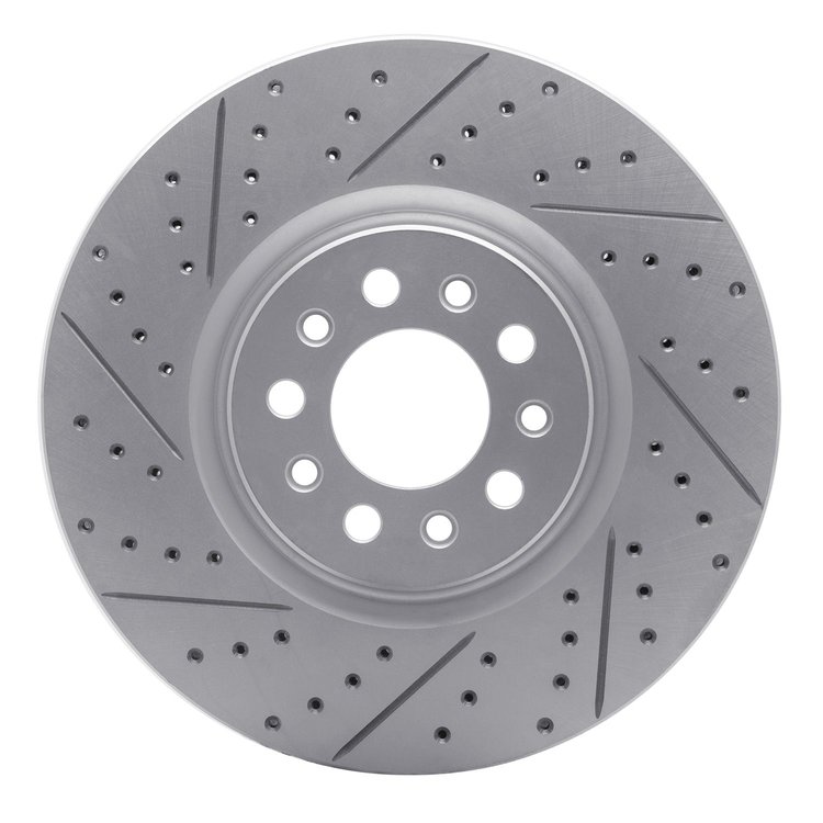 830-42013L Geoperformance Drilled/Slotted Brake Rotor, Fits Select Mopar, Position: Front Left