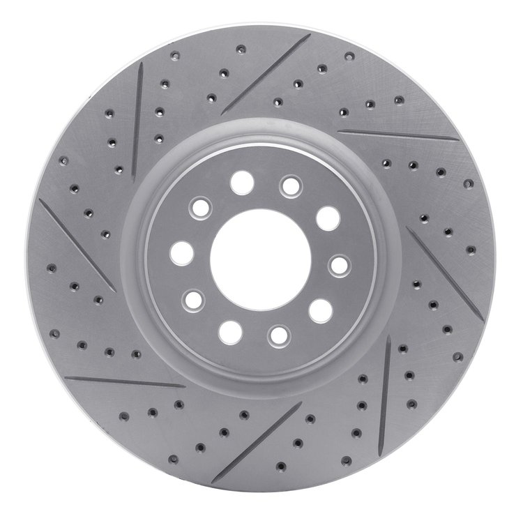 830-42013R Geoperformance Drilled/Slotted Brake Rotor, Fits Select Mopar, Position: Front Right