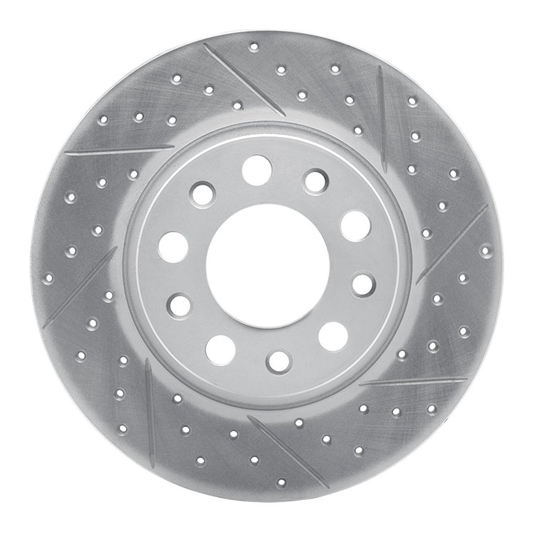 830-42014R Geoperformance Drilled/Slotted Brake Rotor, Fits Select Mopar, Position: Rear Right