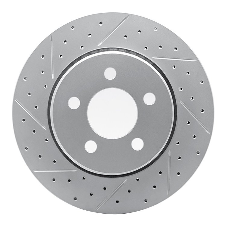 830-42020L Geoperformance Drilled/Slotted Brake Rotor, 2007-2012 Mopar, Position: Front Left