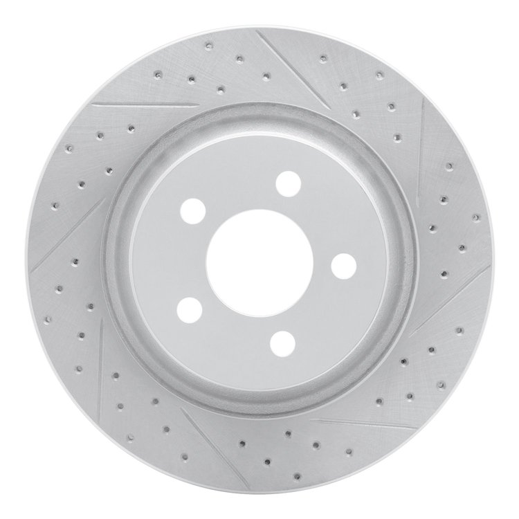 830-42021R Geoperformance Drilled/Slotted Brake Rotor, 2011-2012 Mopar, Position: Front Right