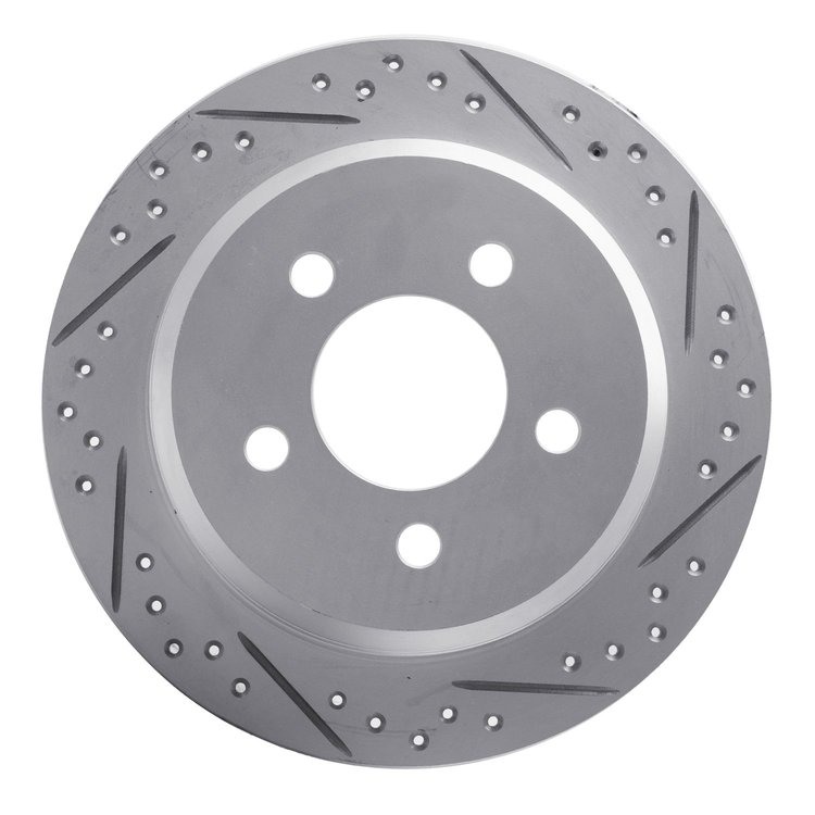 830-42023R Geoperformance Drilled/Slotted Brake Rotor, 1993-1998 Mopar, Position: Rear Right