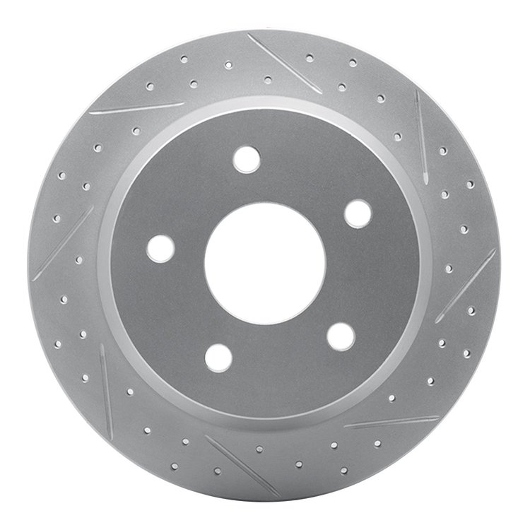 830-42025R Geoperformance Drilled/Slotted Brake Rotor, 1999-2004 Mopar, Position: Rear Right