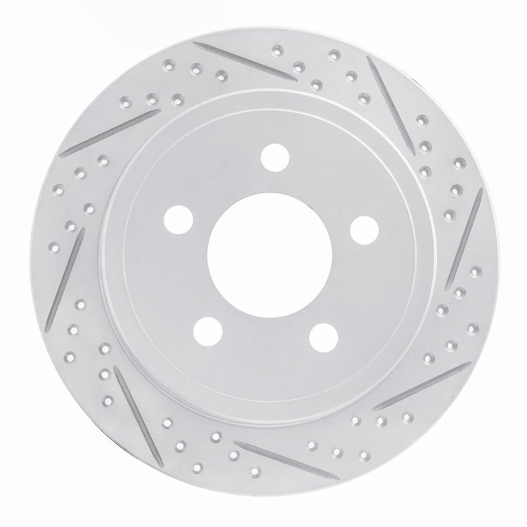 830-42028R Geoperformance Drilled/Slotted Brake Rotor, 2003-2007 Mopar, Position: Rear Right