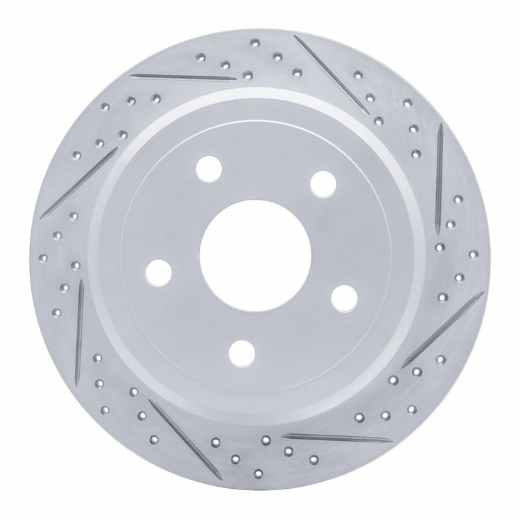 830-42029R Geoperformance Drilled/Slotted Brake Rotor, 2007-2018 Mopar, Position: Rear Right