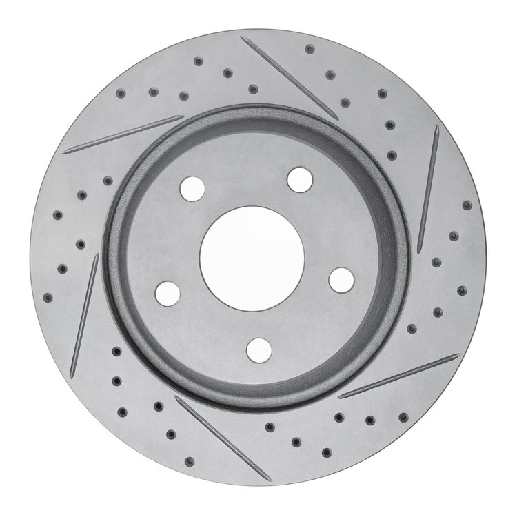830-42033R Geoperformance Drilled/Slotted Brake Rotor, 2012-2018 Mopar, Position: Front Right