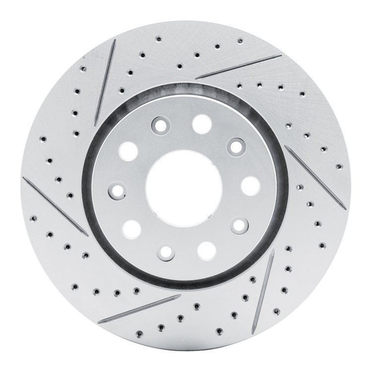 830-42038L Geoperformance Drilled/Slotted Brake Rotor, Fits Select Mopar, Position: Front Left