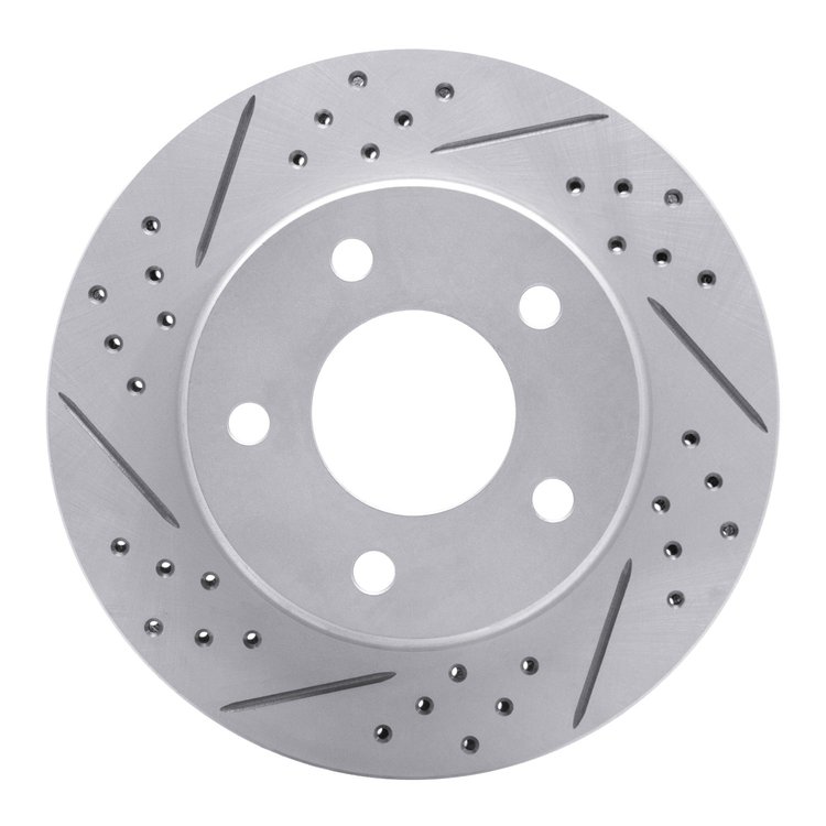 830-45003L Geoperformance Drilled/Slotted Brake Rotor, 1983-1996 GM, Position: Front Left