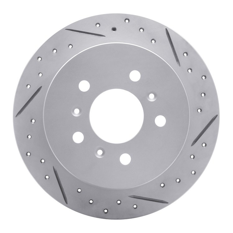 830-45011R Geoperformance Drilled/Slotted Brake Rotor, 2006-2010 GM, Position: Rear Right