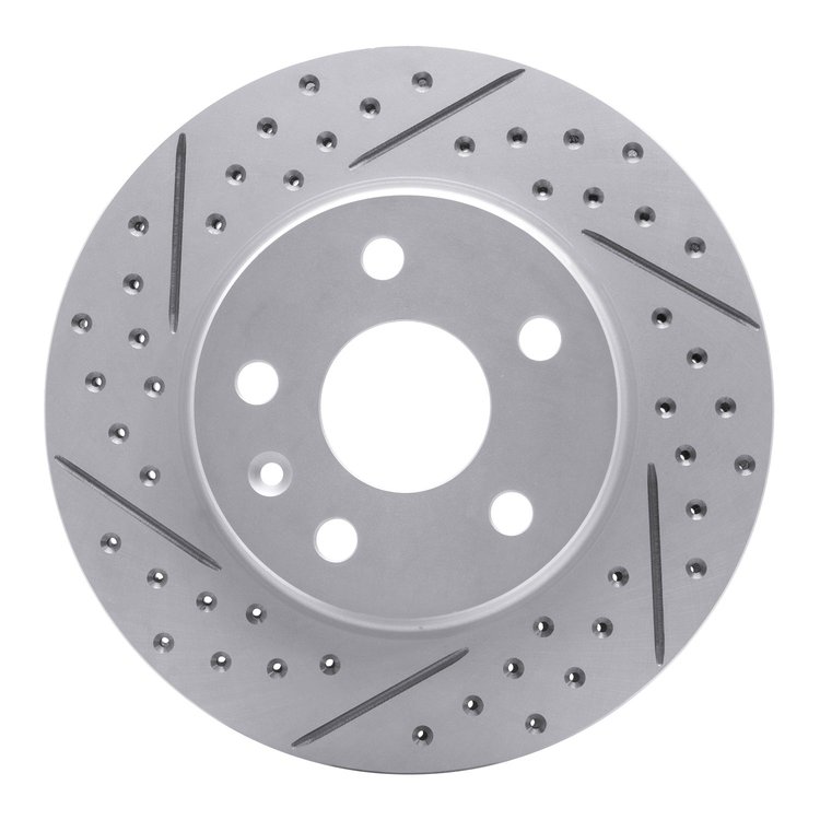830-45014L Geoperformance Drilled/Slotted Brake Rotor, 2011-2016 GM, Position: Front Left