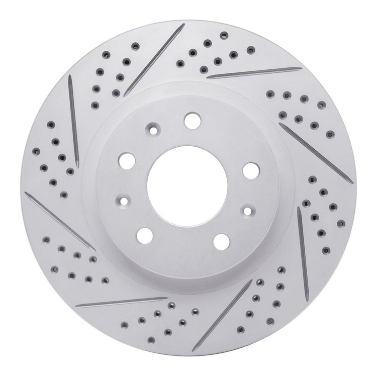 830-46012L Geoperformance Drilled/Slotted Brake Rotor, 2003-2007 GM, Position: Front Left