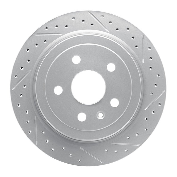 830-46024R Geoperformance Drilled/Slotted Brake Rotor, 2008-2019 GM, Position: Rear Right