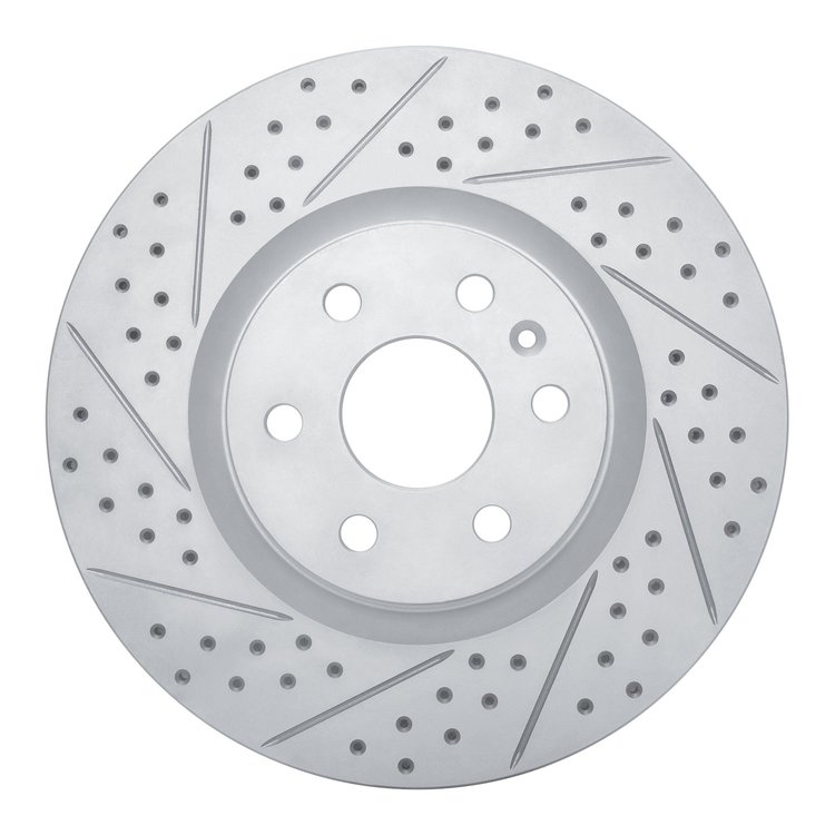 830-46046L Geoperformance Drilled/Slotted Brake Rotor, 2010-2016 GM, Position: Front Left