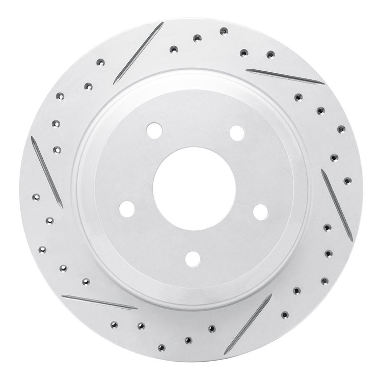 830-47022L Geoperformance Drilled/Slotted Brake Rotor, 1988-1996 GM, Position: Rear Left