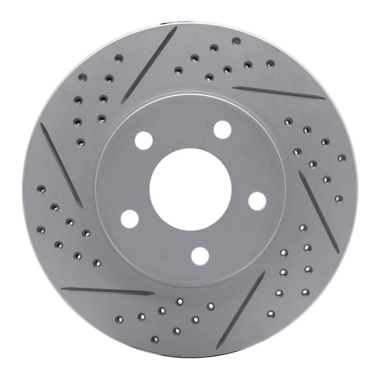 830-47033L Geoperformance Drilled/Slotted Brake Rotor, 2006-2011 GM, Position: Front Left