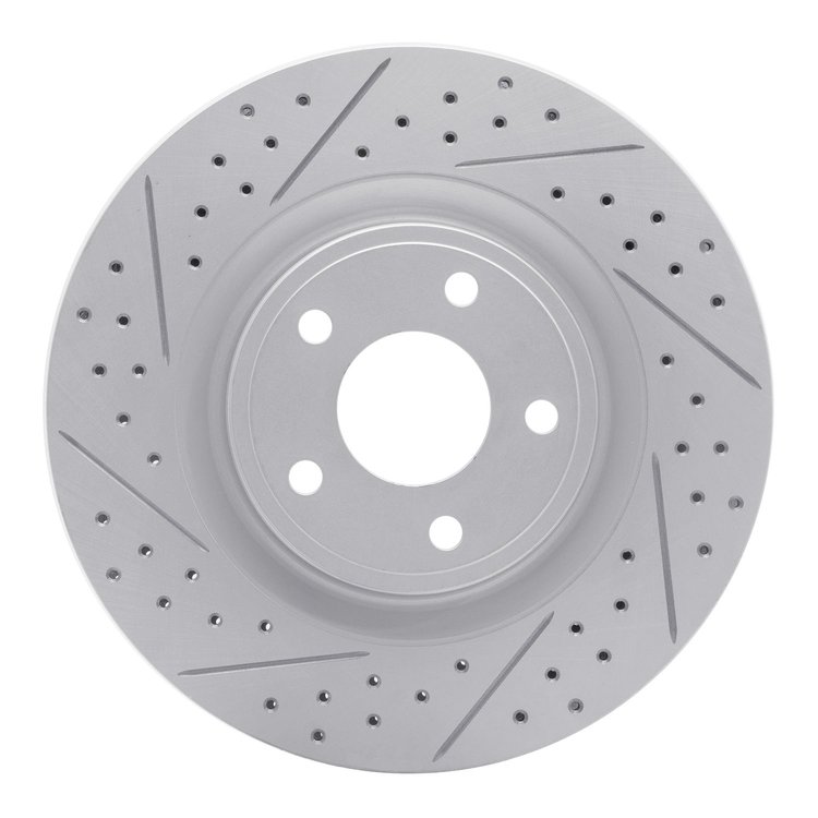 830-47037L Geoperformance Drilled/Slotted Brake Rotor, 2007-2010 GM, Position: Front Left
