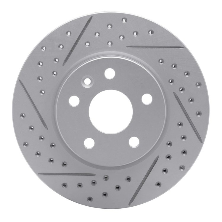 830-47043L Geoperformance Drilled/Slotted Brake Rotor, Fits Select GM, Position: Front Left