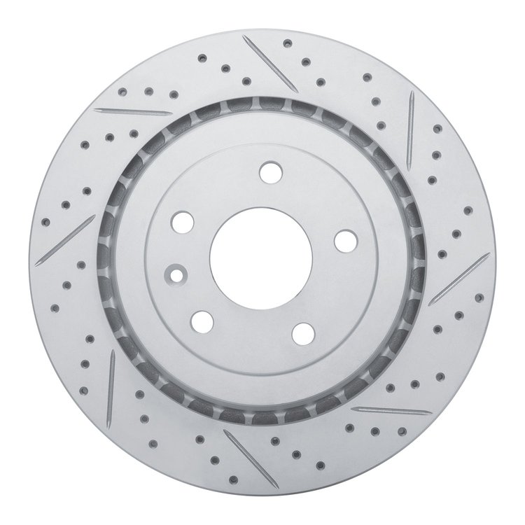 830-47047R Geoperformance Drilled/Slotted Brake Rotor, 2014-2019 GM, Position: Rear Right