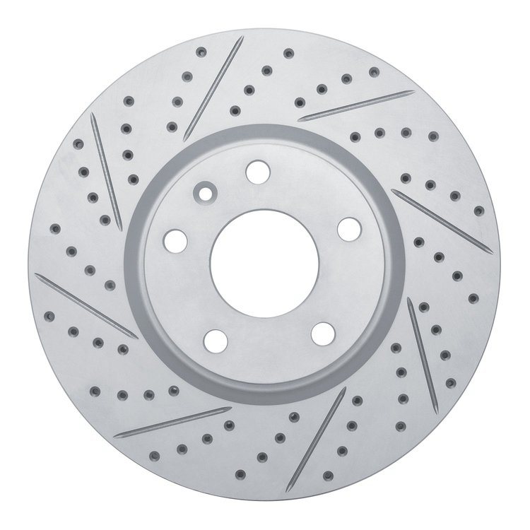 830-47050L Geoperformance Drilled/Slotted Brake Rotor, 2014-2019 GM, Position: Front Left