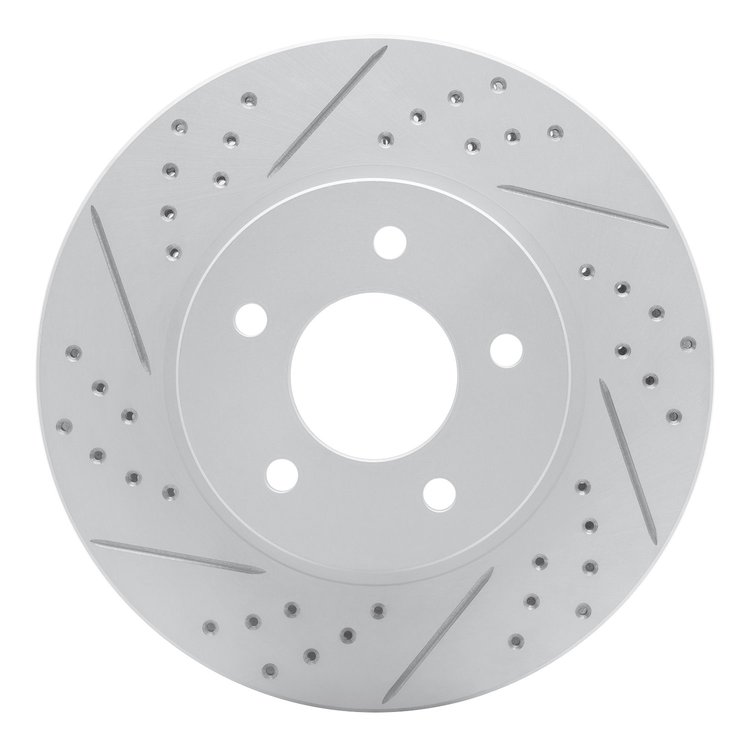 830-47063L Geoperformance Drilled/Slotted Brake Rotor, 2002-2007 GM, Position: Front Left