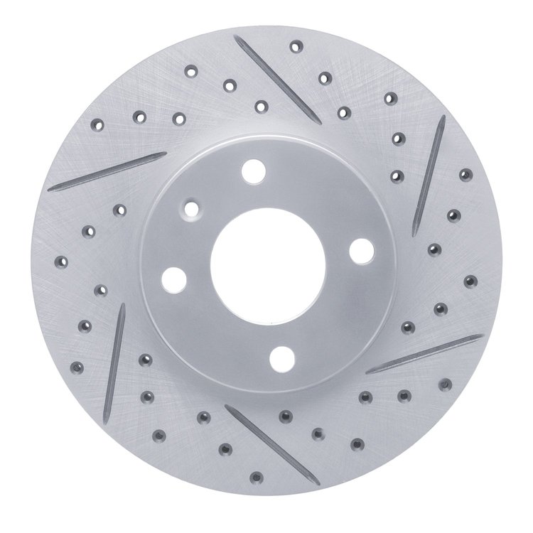 830-47076R Geoperformance Drilled/Slotted Brake Rotor, Fits Select GM, Position: Front Right