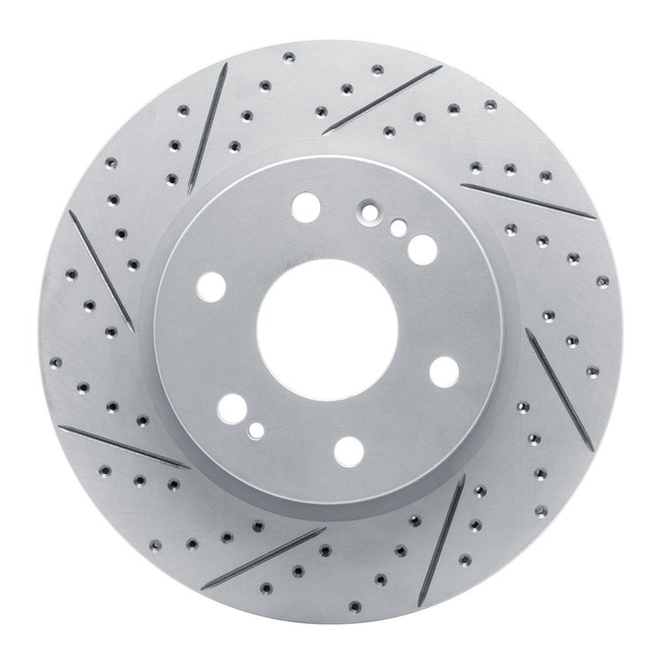 830-47080L Geoperformance Drilled/Slotted Brake Rotor, Fits Select GM, Position: Front Left