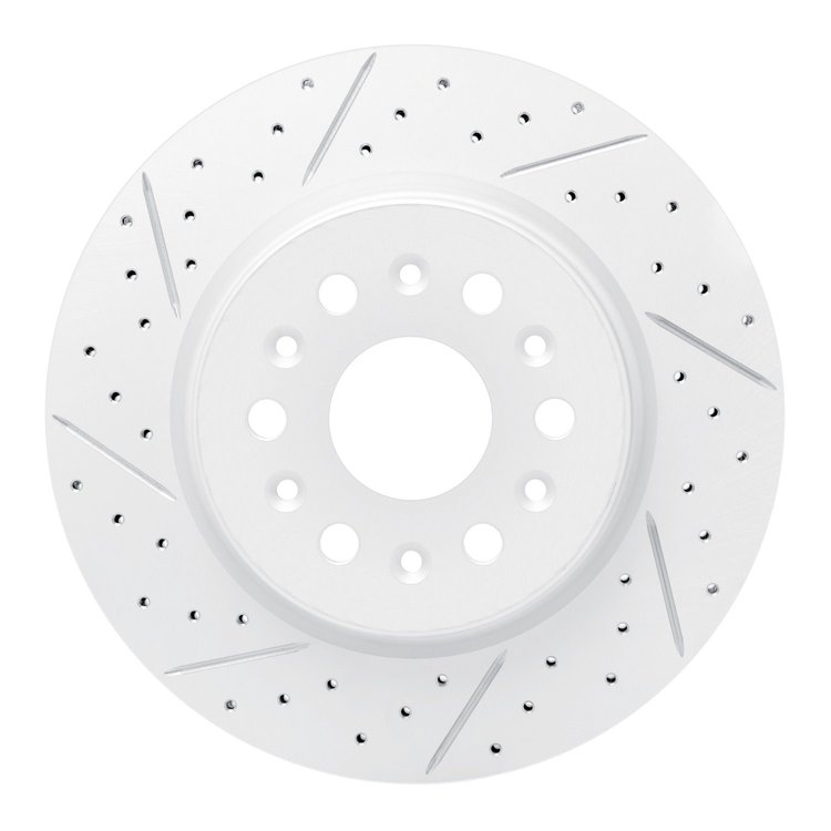 830-48000L Geoperformance Drilled/Slotted Brake Rotor, Fits Select GM, Position: Rear Left