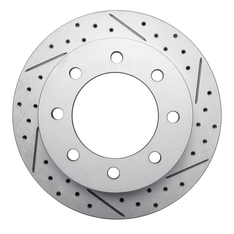 830-48040R Geoperformance Drilled/Slotted Brake Rotor, 1999-2020 GM, Position: Rear Right