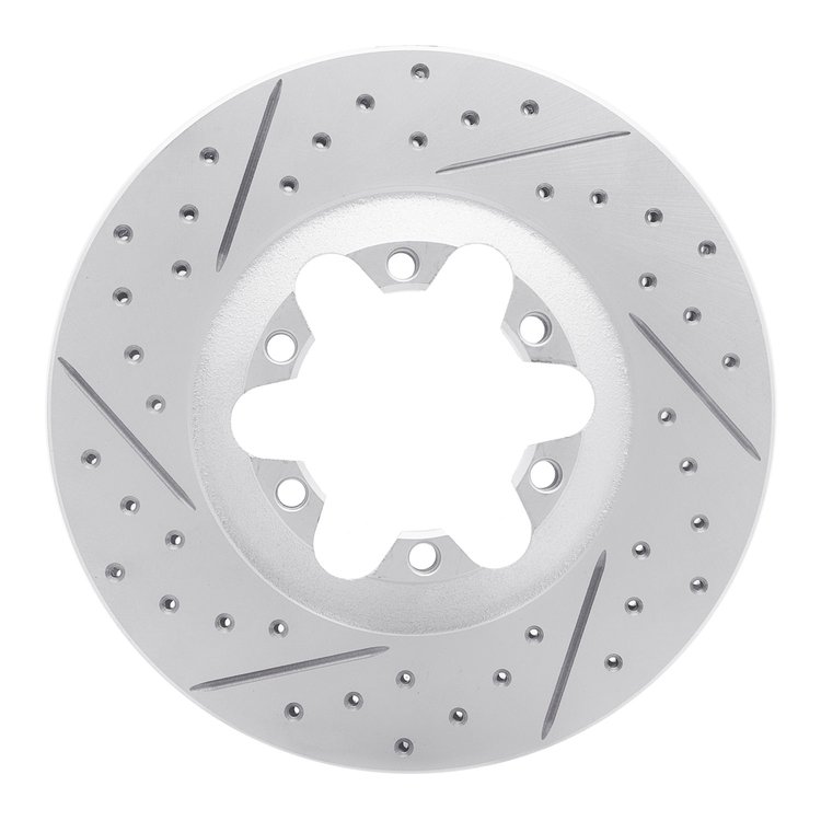 830-48049L Geoperformance Drilled/Slotted Brake Rotor, 2004-2008 GM, Position: Front Left