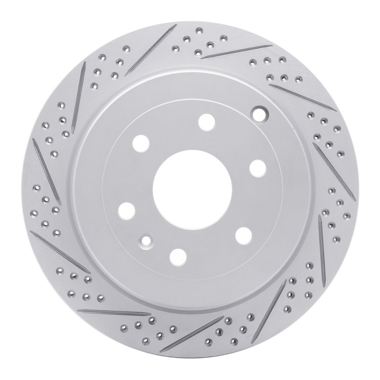 830-48055L Geoperformance Drilled/Slotted Brake Rotor, 2007-2017 GM, Position: Rear Left