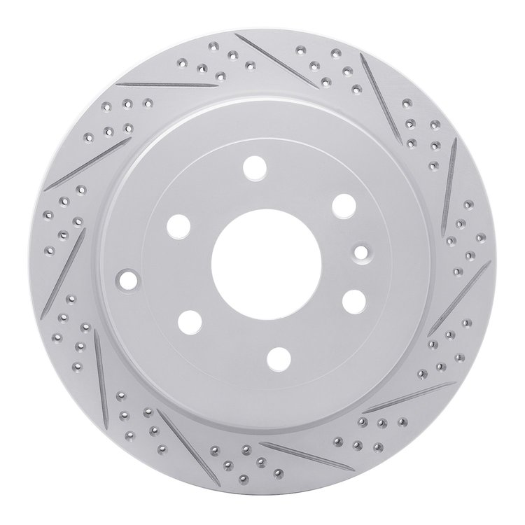 830-48055R Geoperformance Drilled/Slotted Brake Rotor, 2007-2017 GM, Position: Rear Right