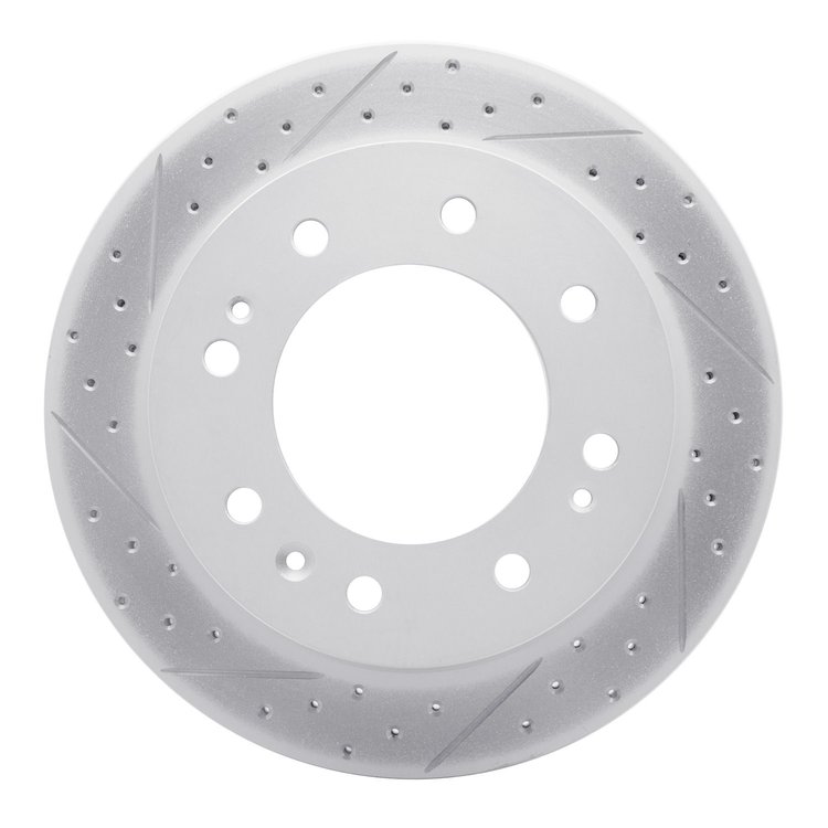 830-48059L Geoperformance Drilled/Slotted Brake Rotor, Fits Select GM, Position: Front Left