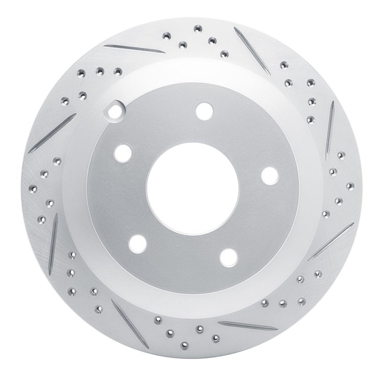 830-52017R Geoperformance Drilled/Slotted Brake Rotor, 2005-2006 GM, Position: Rear Right