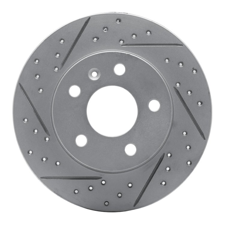 830-53007L Geoperformance Drilled/Slotted Brake Rotor, 2002-2008 GM, Position: Rear Left