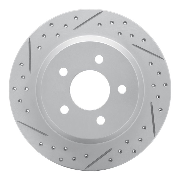 830-54037L Geoperformance Drilled/Slotted Brake Rotor, 1994-2004 Ford/Lincoln/Mercury/Mazda, Position: Rear Left