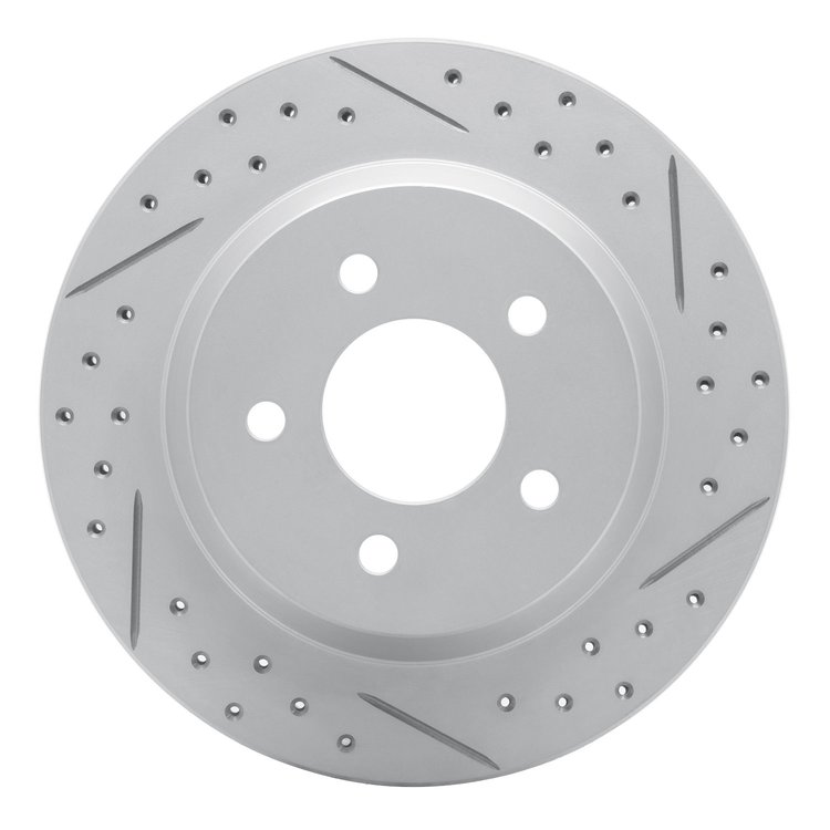 830-54037R Geoperformance Drilled/Slotted Brake Rotor, 1994-2004 Ford/Lincoln/Mercury/Mazda, Position: Rear Right