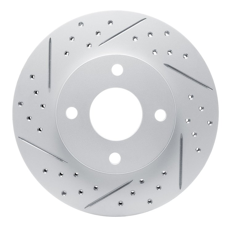 830-54045L Geoperformance Drilled/Slotted Brake Rotor, 2000-2015 Ford/Lincoln/Mercury/Mazda, Position: Front Left
