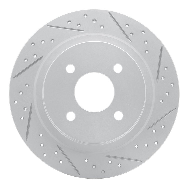 830-54051R Geoperformance Drilled/Slotted Brake Rotor, 2002-2004 Ford/Lincoln/Mercury/Mazda, Position: Rear Right