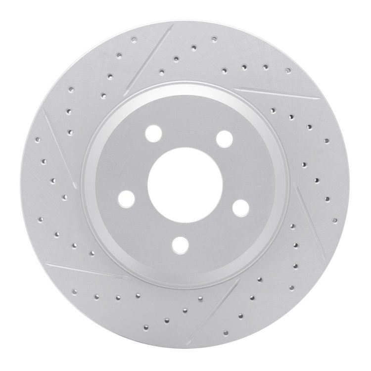830-54057L Geoperformance Drilled/Slotted Brake Rotor, 2005-2014 Ford/Lincoln/Mercury/Mazda, Position: Front Left