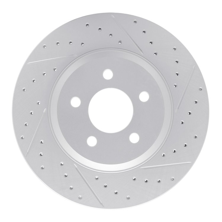 830-54057R Geoperformance Drilled/Slotted Brake Rotor, 2005-2014 Ford/Lincoln/Mercury/Mazda, Position: Front Right