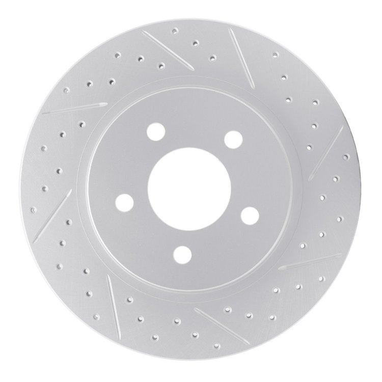 830-54058R Geoperformance Drilled/Slotted Brake Rotor, 2005-2014 Ford/Lincoln/Mercury/Mazda, Position: Rear Right