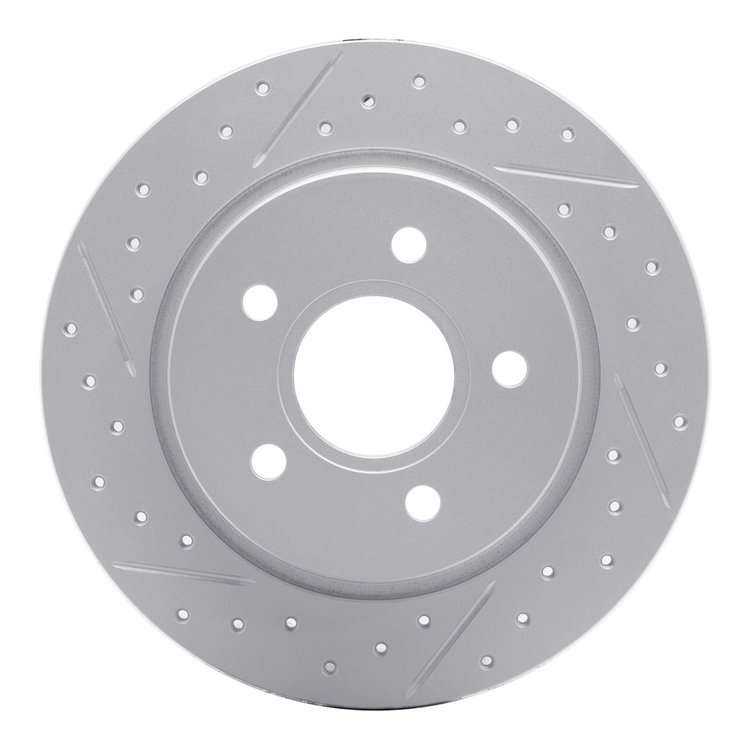 830-54066L Geoperformance Drilled/Slotted Brake Rotor, 2012-2018 Ford/Lincoln/Mercury/Mazda, Position: Rear Left