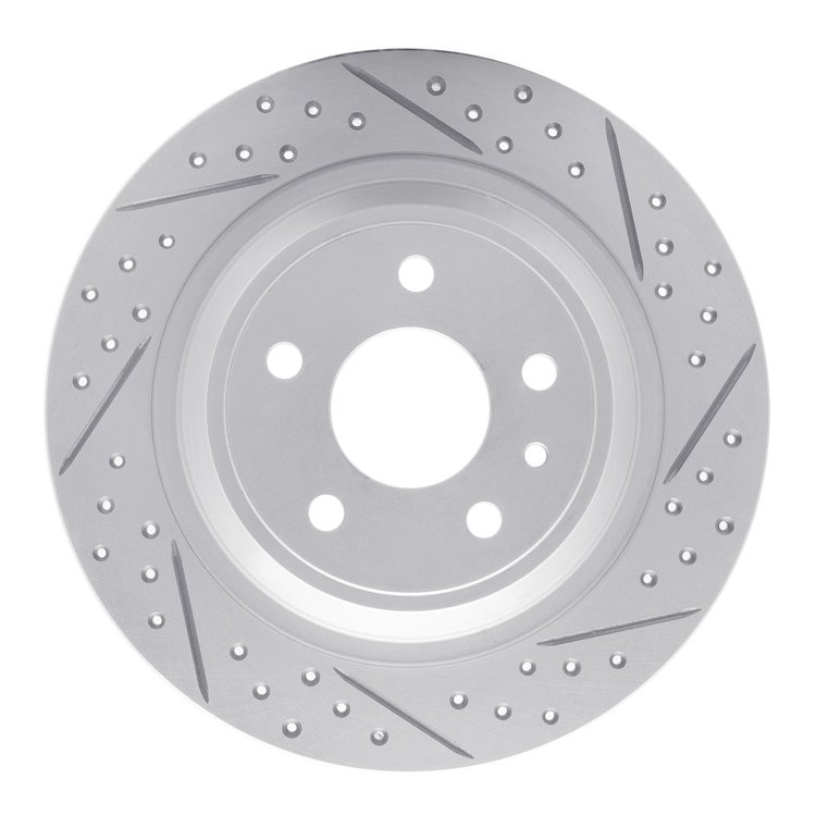 830-54068R Geoperformance Drilled/Slotted Brake Rotor, 2013-2020 Ford/Lincoln/Mercury/Mazda, Position: Rear Right
