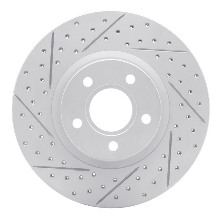 830-54069L Geoperformance Drilled/Slotted Brake Rotor, 2004-2019 Multiple Makes/Models, Position: Front Left