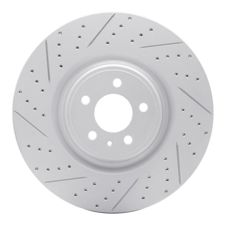 830-54071L Geoperformance Drilled/Slotted Brake Rotor, 2013-2014 Ford/Lincoln/Mercury/Mazda, Position: Front Left