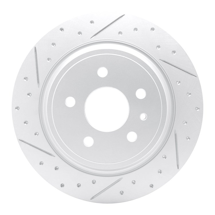 830-54072L Geoperformance Drilled/Slotted Brake Rotor, 2013-2020 Ford/Lincoln/Mercury/Mazda, Position: Rear Left